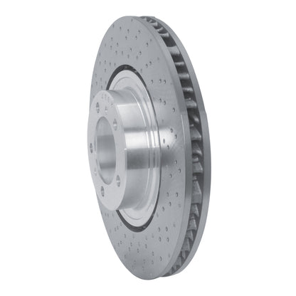 DFC 15-17 Porsche 911 Left Front Drilled Hi-Carbon Alloy Geomet Coated Rotor