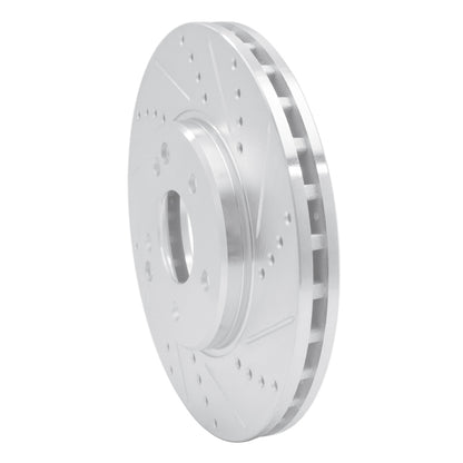 R1 Concepts R1 96-11 Chrysler Crossfire Front Right Drilled & Slotted Silver Brake Rotor