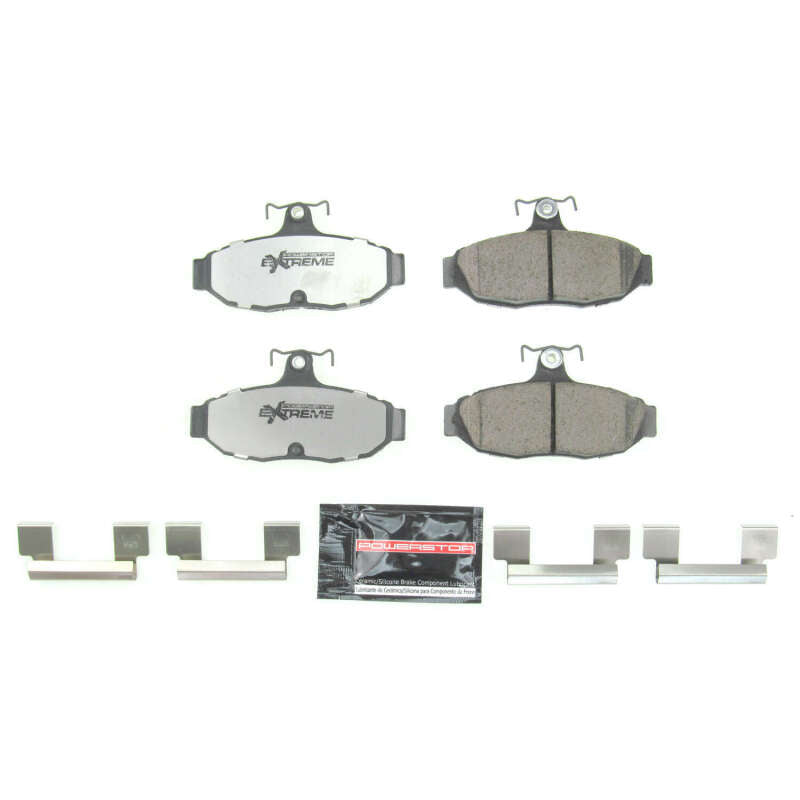 PowerStop Power Stop 1993 Ford Mustang Rear Z26 Extreme Street Brake Pads w/Hardware