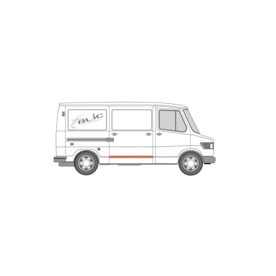 Blic 6505-06-3545500P Roller Guide, Sliding Door Suitable for Mercedes-Benz T1