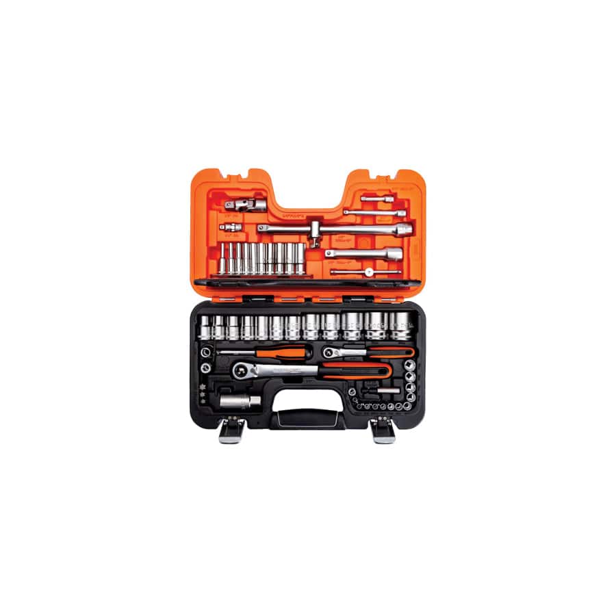 Bahco BAHS560 S560 1/4 & 1/2in Drive Socket Set, 56 Piece