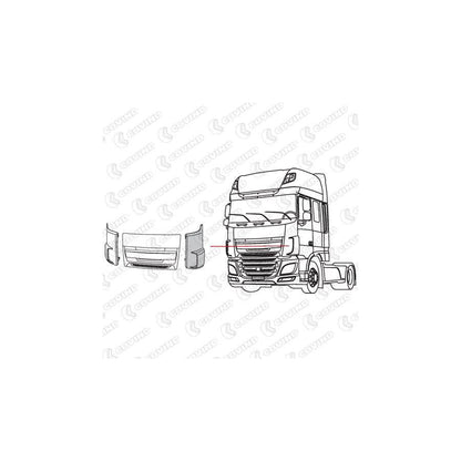 Covind Xf6/161 Air Deflector, Driver Cab