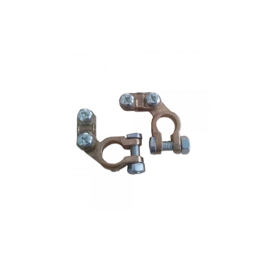 Q-Batteries Battery terminals / pole terminals angled for Automotive posts (pair)