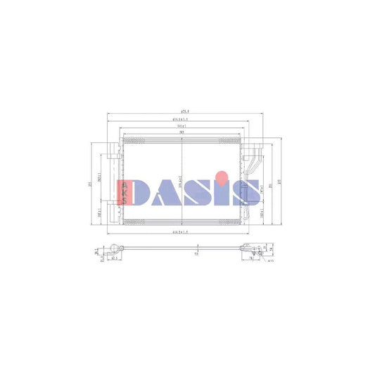 AKS Dasis 512083N Air Conditioning Condenser