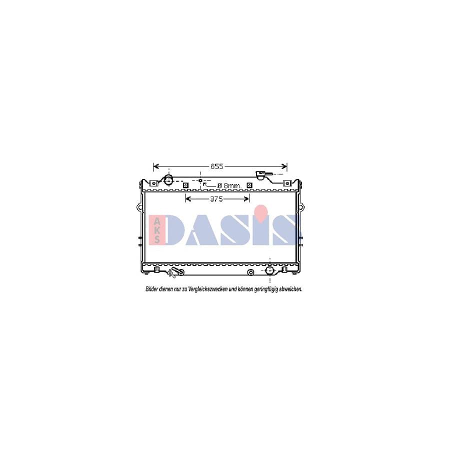 AKS Dasis 210129N Engine Radiator for Toyota Land Cruiser 80 (J80)