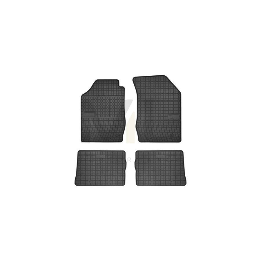 FROGUM Tailored 0757 Floor mat set Elastomer, Front and Rear, Quantity: 4, Black, (LHD)