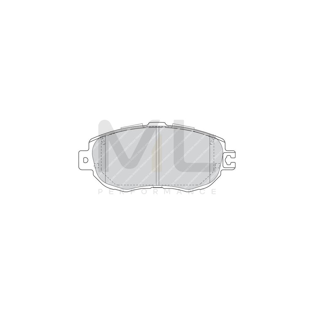 Ferodo Premier FDB1558 Brake Pad Set for Lexus LS I (XF10) Not Prepared for Wear Indicator