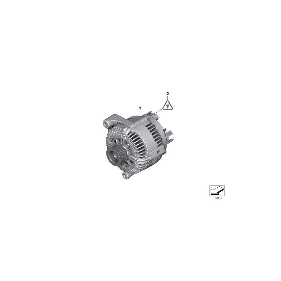 Genuine BMW 12317837981 E90 E92 Exch. Generator 180A (Inc. M3)