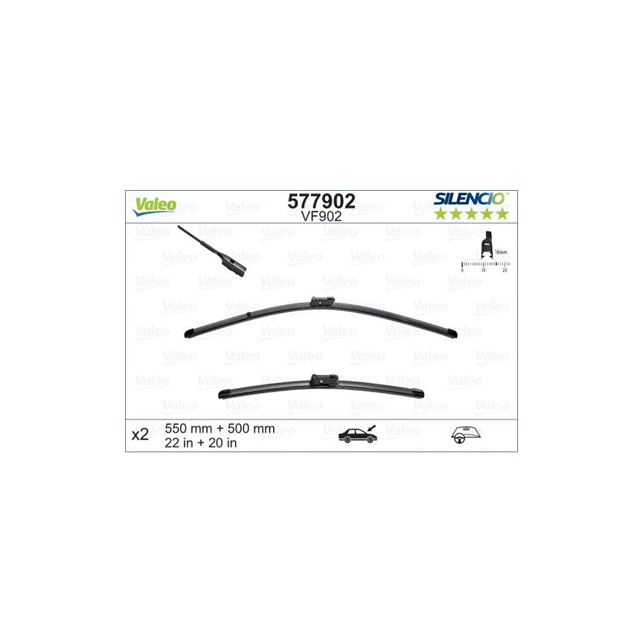 Valeo 577902 Wiper Blade For Mini Clubman (F54)