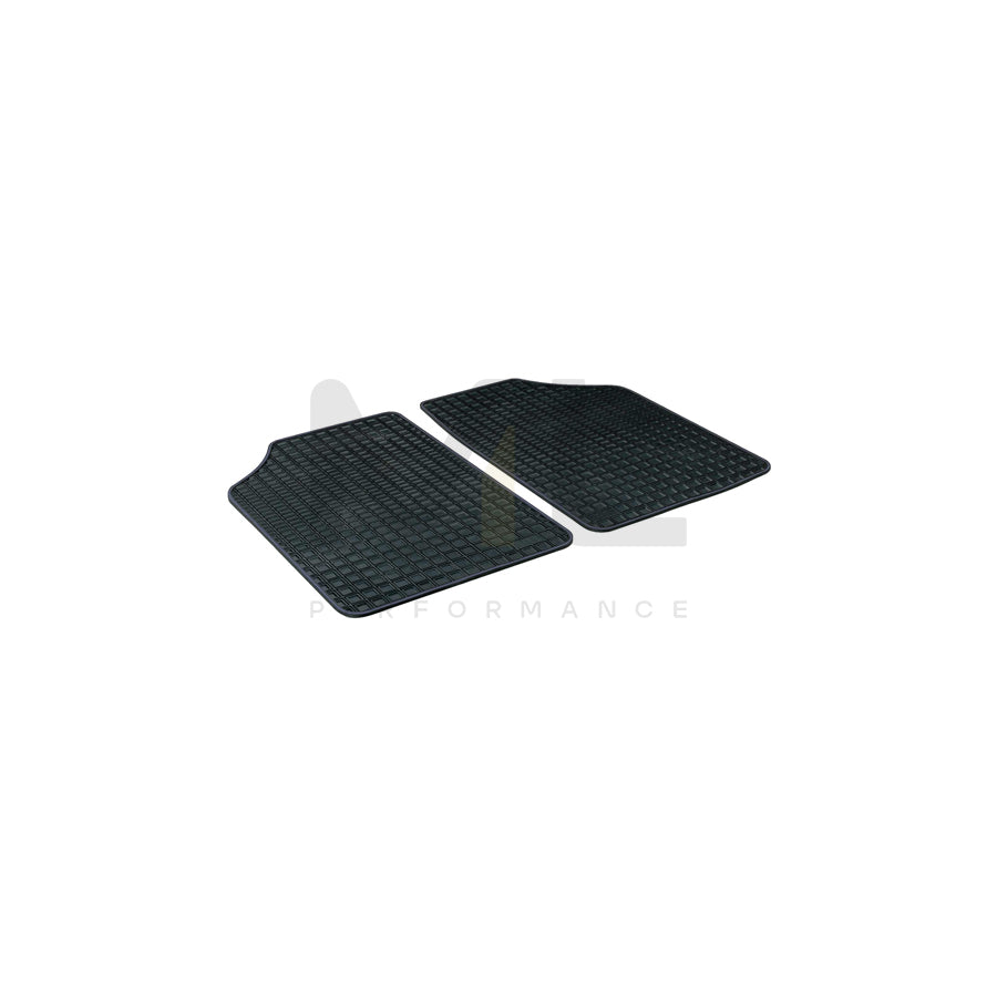 WALSER Tailored, Blueline Premium 14902 Floor mat set Elastomer, Rear, Quantity: 2, Black
