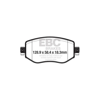 EBC PD06KF749 Renault Megane Greenstuff Front Brake Pad & USR Disc Kit - Girling/TRW Caliper 2 | ML Performance UK Car Parts