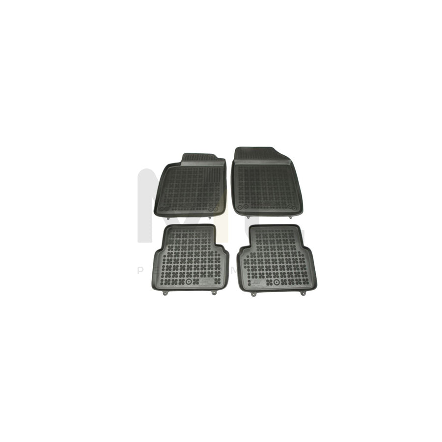 REZAW PLAST Tailored 202601 Floor mat set for SAAB 9-3 Saloon (YS3F) Elastomer, Front and Rear, Quantity: 4, Black