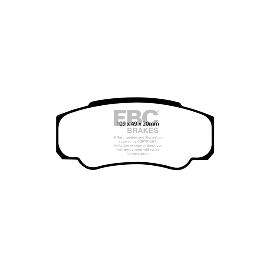 EBC PDKR278 Citroen Fiat Peugeot Ultimax Rear Brake Pad & Plain Disc Kit - Brembo Caliper 2 | ML Performance UK Car Parts
