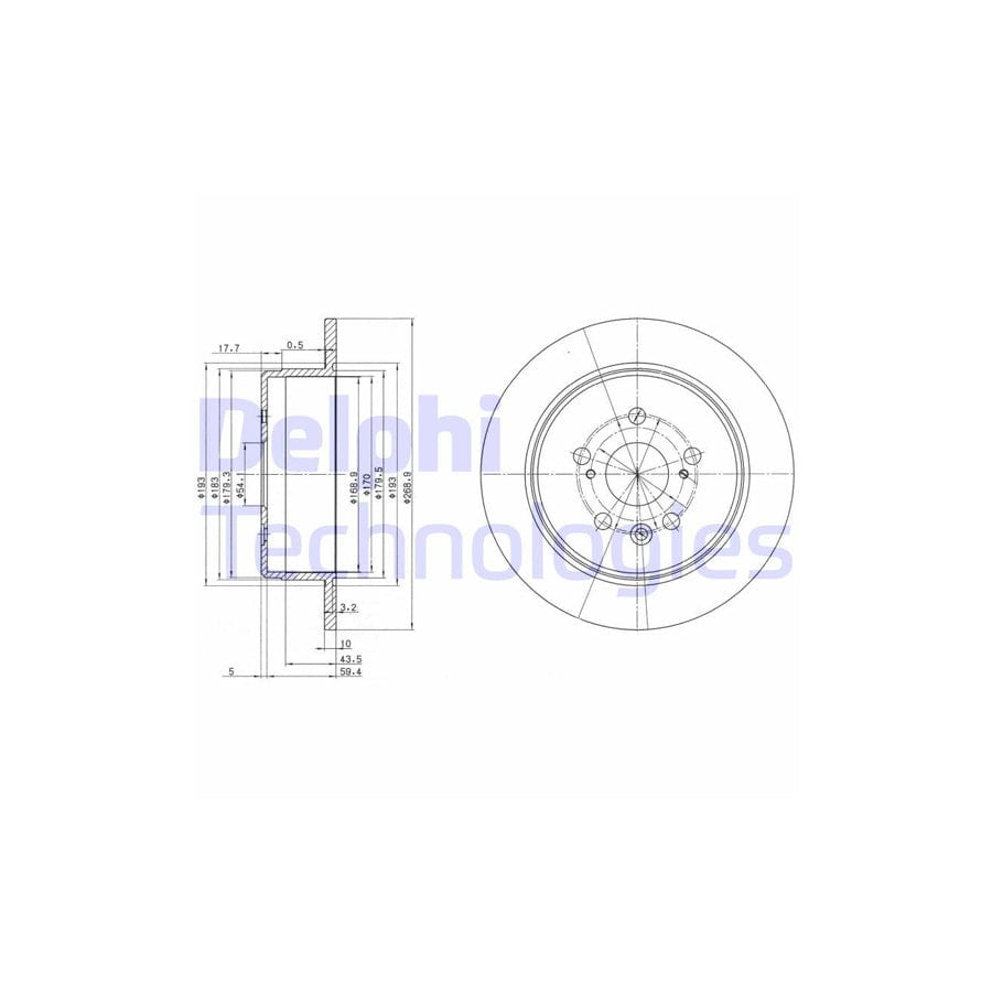 Delphi Bg2594 Brake Disc