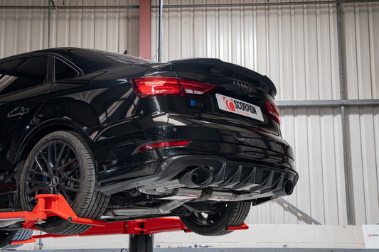 Scorpion SAU099CF Audi S3 8V Resonated Cat/Gpf-Back System Without Valves | ML Performance UK UK