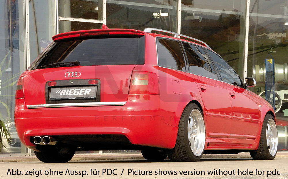 Rieger 00055307 Audi 4B A6 Rear Diffuser - S6-Look 4 | ML Performance UK Car Parts
