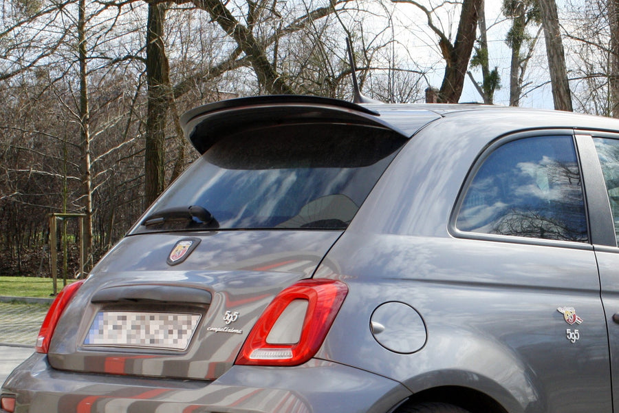 Maxton Design FI-500-1F-AB-CAP1T Spoiler Extension Fiat 500 Abarth MK1 Facelift | ML Performance UK Car Parts