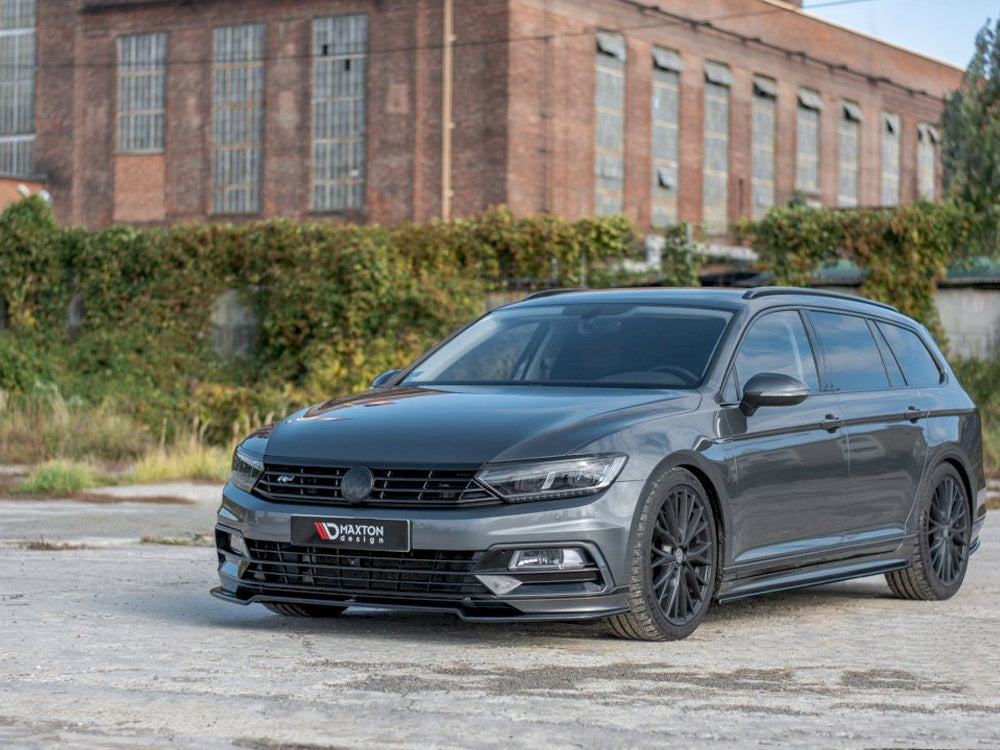 Maxton Design VW Passat R-line B8 Front Splitter V.2