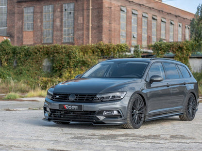 Maxton Design VW Passat R-line B8 Front Splitter V.2