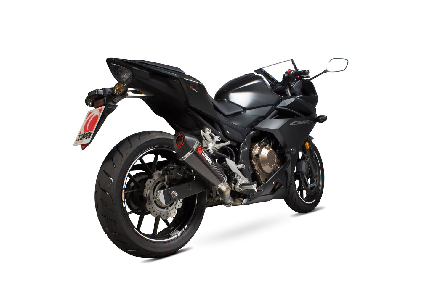 Scorpion RHA180CEO Honda CBR500 R Serket Taper Slip-On - Carbon Fibre Sleeve | ML Performance UK UK