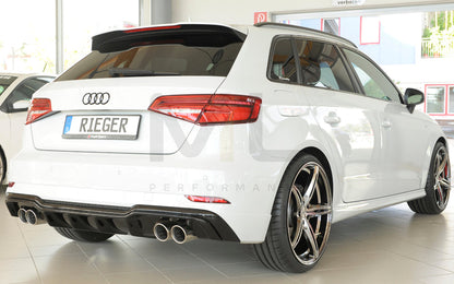 Rieger 00088182 Audi 8V A3 Rear Diffuser 3 | ML Performance UK Car Parts