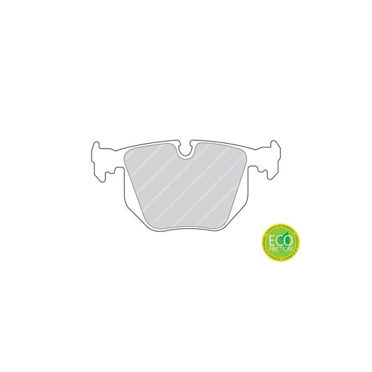 Ferodo FSL1303 Brake Pad Set Suitable for Mercedes-Benz A-Class (W168) Fuse+ Technology, Prepared for Wear Indicator