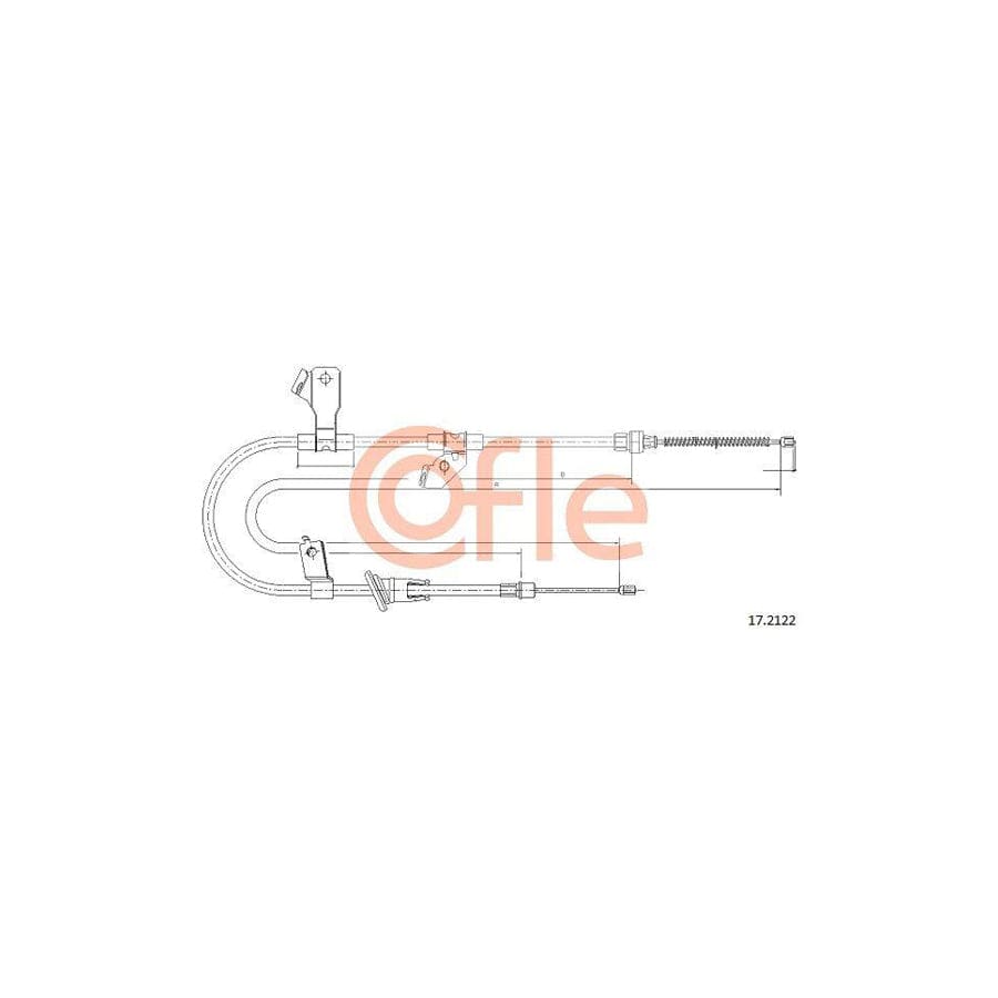 Cofle 17.2122 Hand Brake Cable