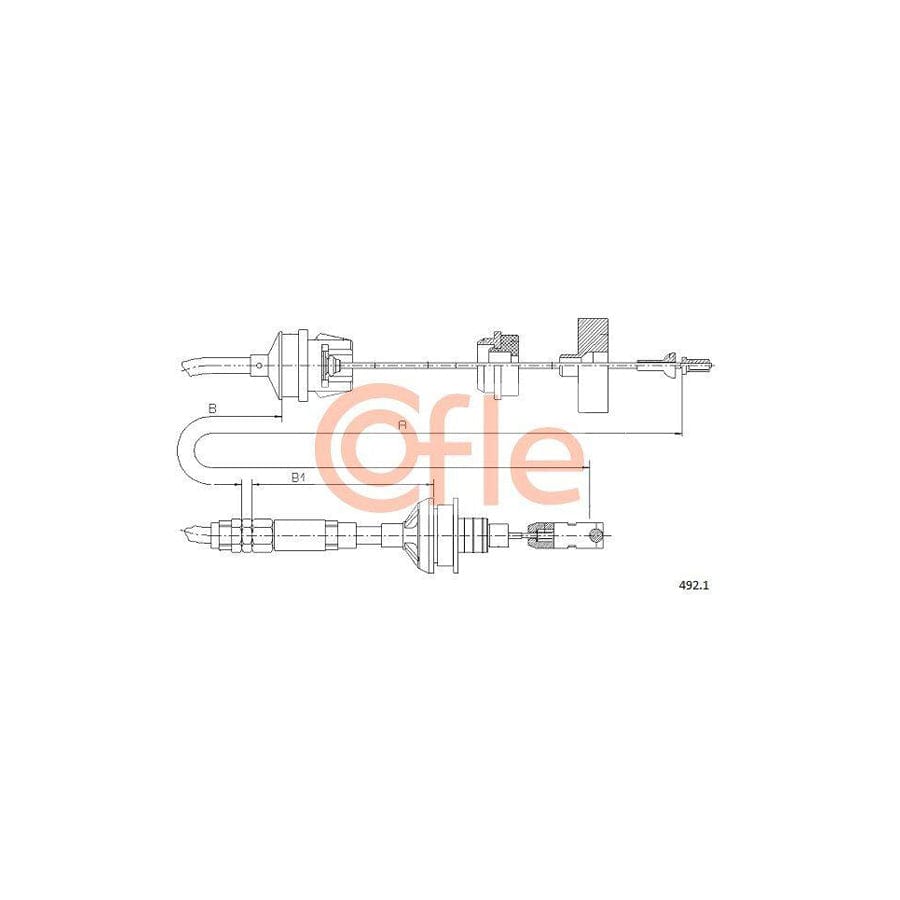Cofle 492.1 Clutch Cable