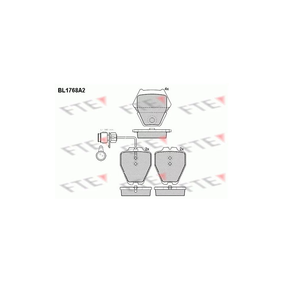 FTE Bl1768A2 Brake Pad Set