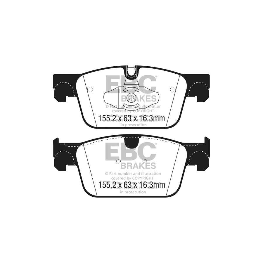 EBC PDKF2410 Volvo Ultimax Front Brake Pad & Plain Disc Kit - ATE Caliper 2 | ML Performance UK Car Parts