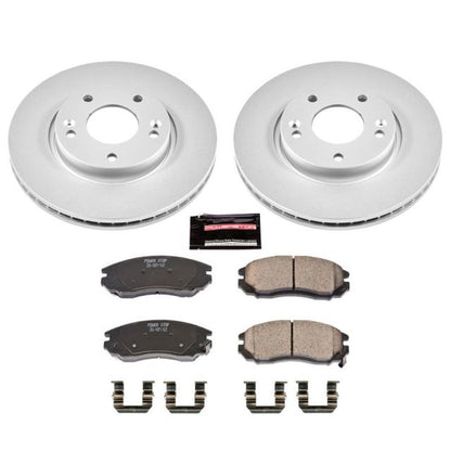 PowerStop Power Stop 04-06 Hyundai Tiburon Front Z17 Evolution Geomet Coated Brake Kit
