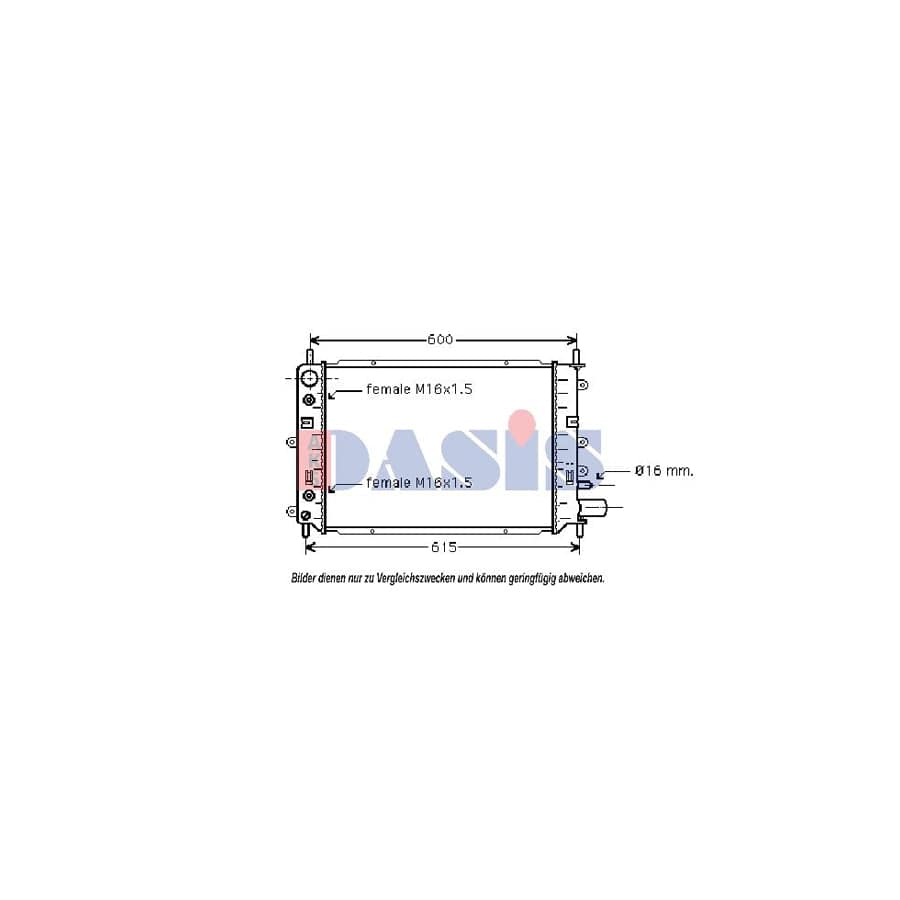 AKS Dasis 090810N Engine Radiator