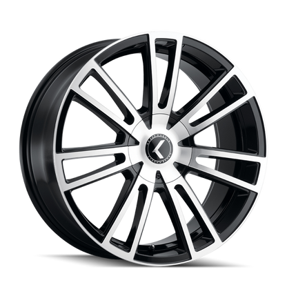 Kraze Wheels Kraze KR183 Spectra 18x8 / 5x115/120 BP / 40mm Offset / 74.1mm Hub Gloss Black Machined Wheel