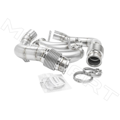 MANHART MH5F9011100_M8 DOWNPIPES RACE FOR BMW F9X M8 (COMPETITION) CAT-REPLACEMENT (PART 1 OF 2)