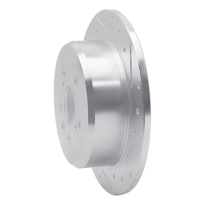 R1 Concepts R1 94-95 Toyota Celica Rear Right Drilled & Slotted Silver Brake Rotor