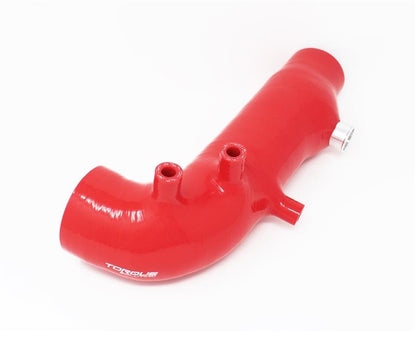 Torque Solution Turbo Inlet Hose Black: 02-07 Subaru WRX/04-18 STI/05-09 Legacy GT/04-13 FTX - Red