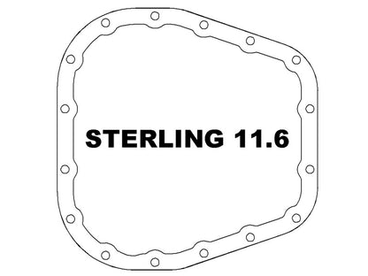 aFe POWER Pro Series Rear Diff Cover Black w/ Machined Fins Ford F-250/350 23-26 (Sterling 11.6)