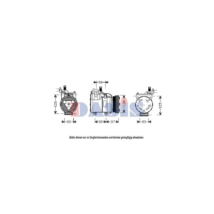 AKS Dasis 851391N Compressor, Air Conditioning