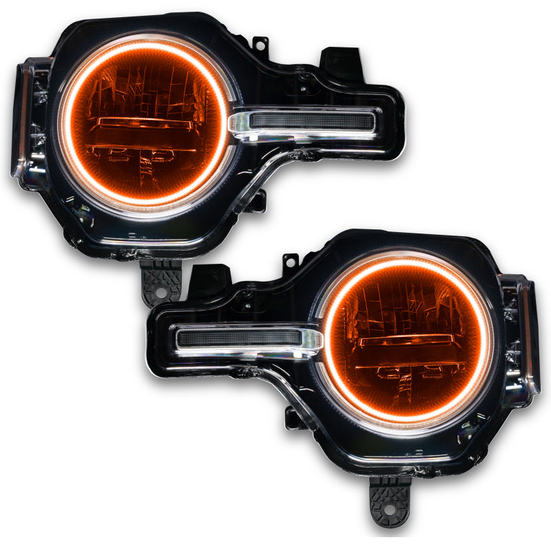 ORACLE Lighting Oracle 2021 Ford Bronco Base Headlight LED Halo Kit - ColorSHIFT - w/o Controller