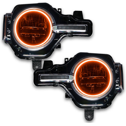 ORACLE Lighting Oracle 2021 Ford Bronco Base Headlight LED Halo Kit - ColorSHIFT - w/ 2.0 Controller