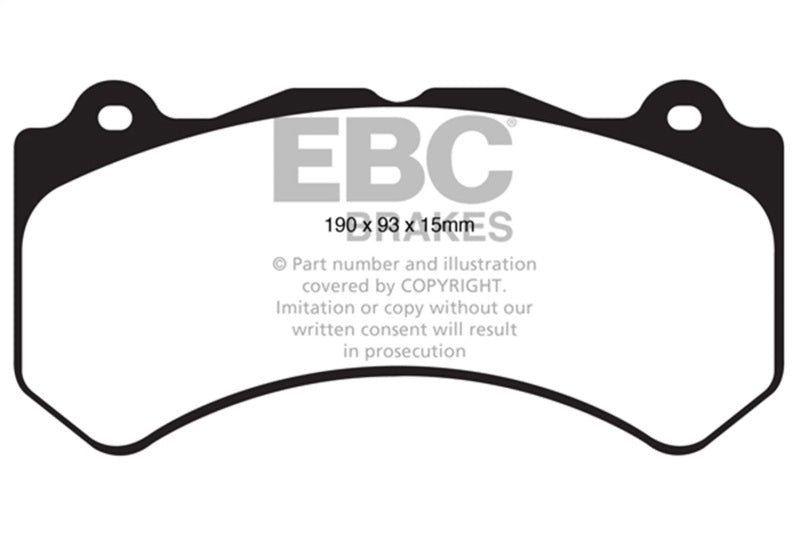 EBC Racing 16-19 Cadillac ATS-V 3.6TT RP-X Race Front Brake Pads