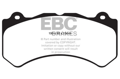 EBC Racing 16-19 Cadillac ATS-V 3.6TT RP-X Race Front Brake Pads