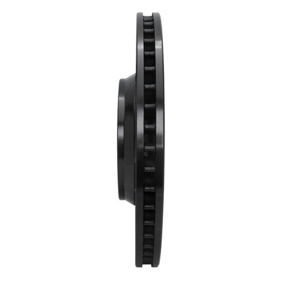 R1 Concepts R1 09-15 Toyota Venza Front Right Drilled & Slotted Black Brake Rotor
