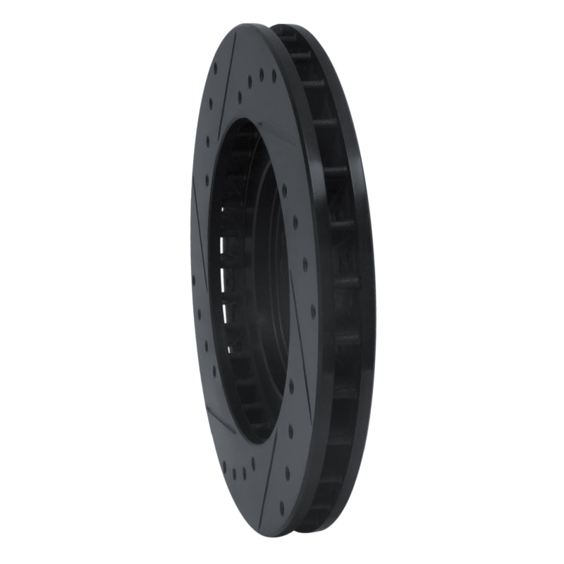 R1 Concepts R1 91-93 Dodge STEALTH Front Right Drilled & Slotted Black Brake Rotor