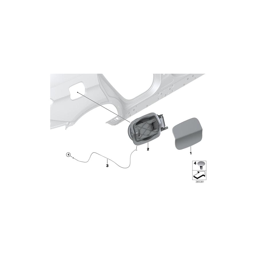 Genuine BMW 51177297009 F16 Cover Pot (Inc. X6)