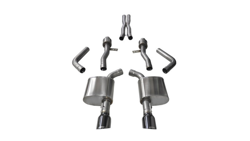 CORSA Performance Corsa 2015-2023 Dodge Charger SRT / Scat Pack / R/T 6.4L Black Sport Cat-Back Exhaust