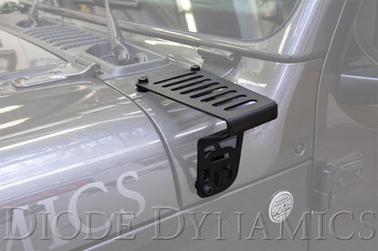 Diode Dynamics 18-21 Jeep JL Wrangler/Gladiator Cowl Mount LED Bracket Kit
