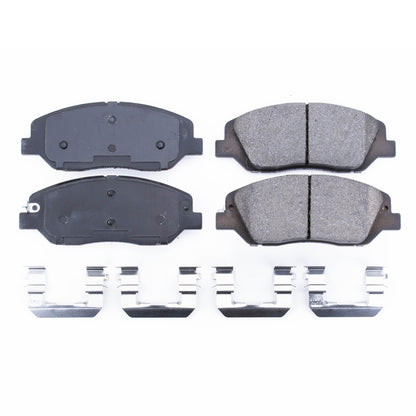 PowerStop Power Stop 17-18 Hyundai Santa Fe Front Z17 Evolution Ceramic Brake Pads w/Hardware