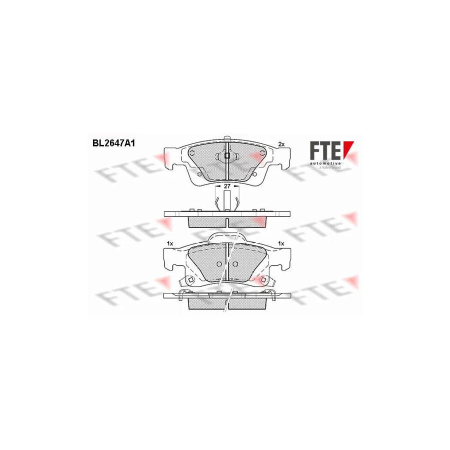 FTE Bl2647A1 Brake Pad Set
