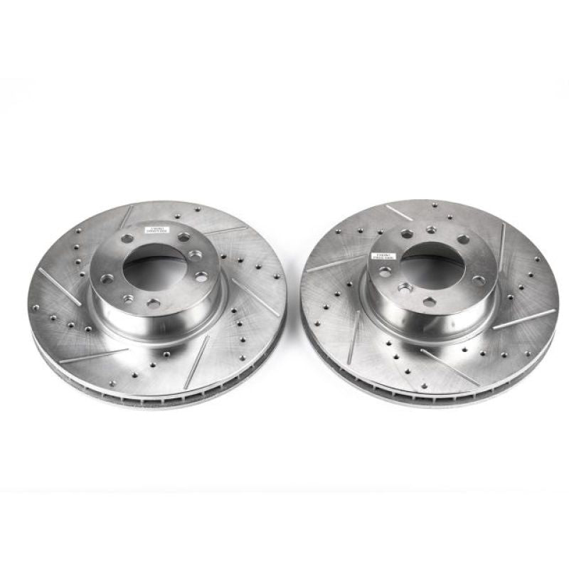 PowerStop Power Stop 97-00 BMW 540i Front Evolution Drilled & Slotted Rotors - Pair
